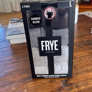 FRYE 4 Pack BAMBOO Blend Boxer Briefs LARGE